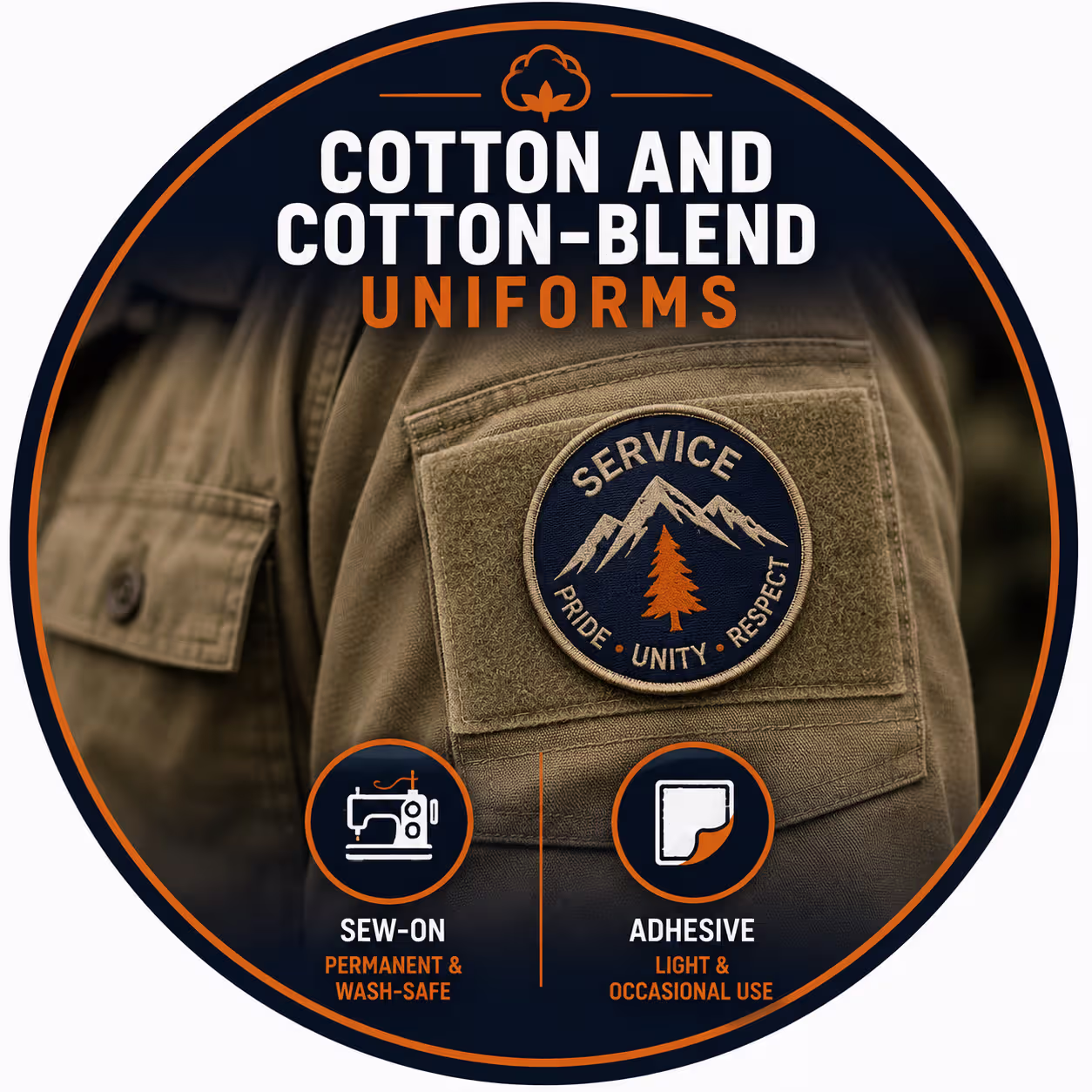 Cotton and Cotton-Blend Uniforms