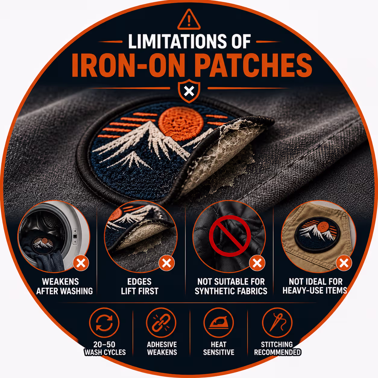 Limitations of Iron-On Patches